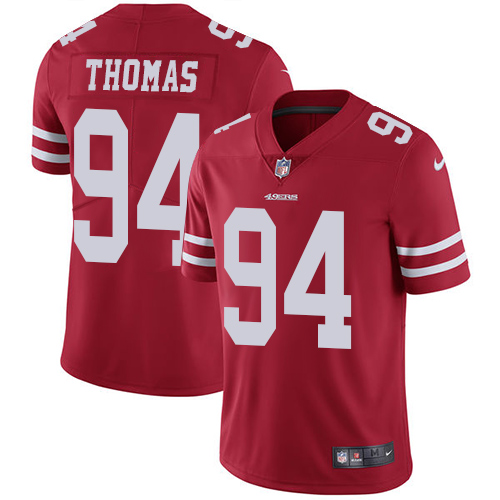 San Francisco 49ers Limited Red Men Solomon Thomas Home NFL Jersey 94 Vapor Untouchable